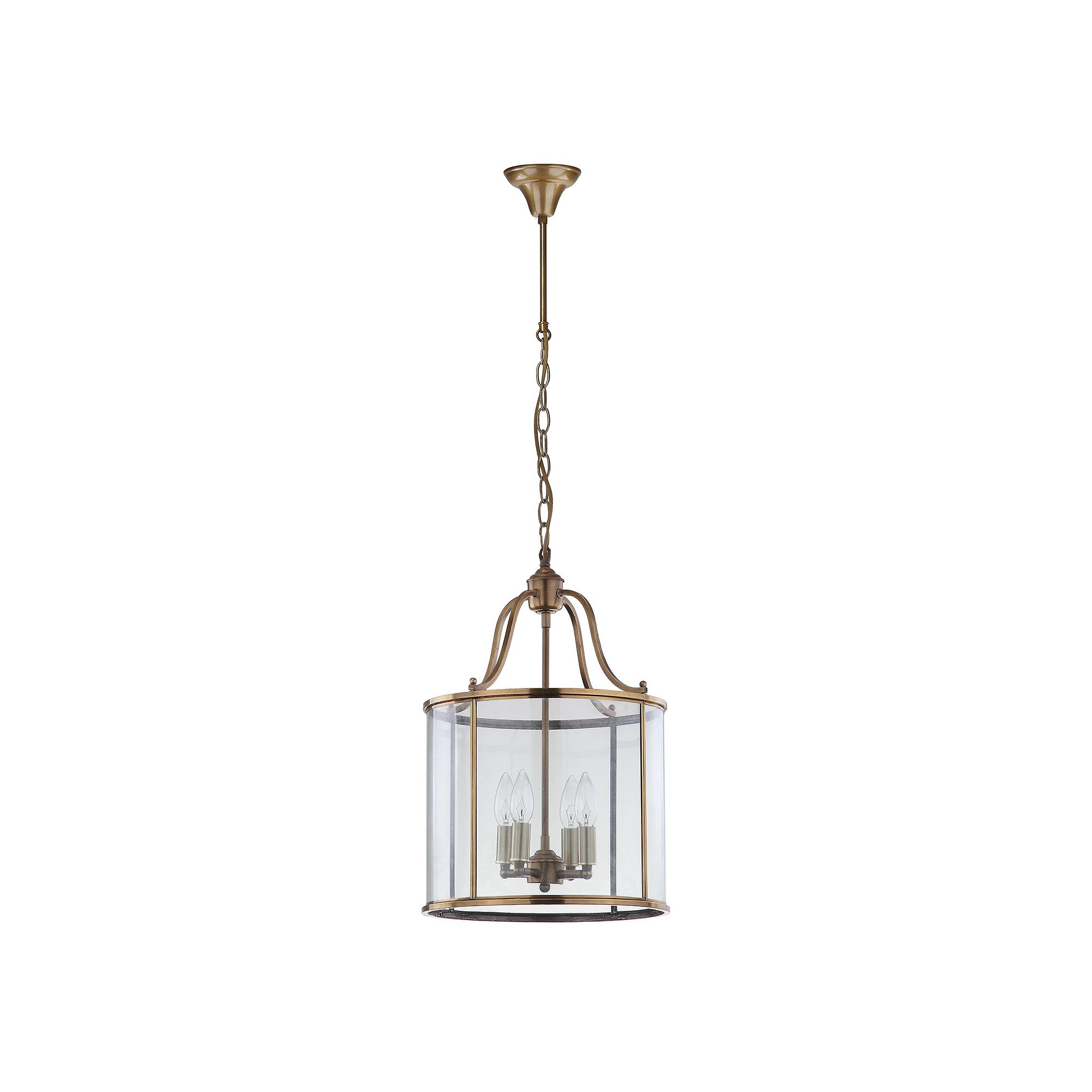 Safavieh Sutton Place Medium Pendant Light, Brass