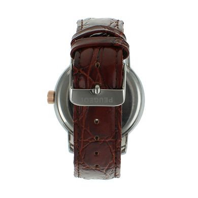 Peugeot Men's Leather Watch