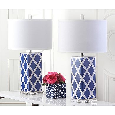 Safavieh 2-piece Garden Lattice Table Lamp Set