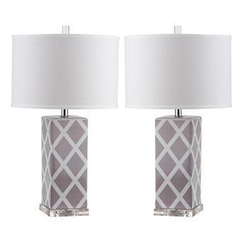 Safavieh 2 pc Garden Lattice Table Lamp Set
