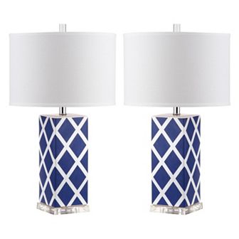 Safavieh 2 pc Garden Lattice Table Lamp Set