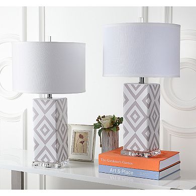 Safavieh 2-piece Geometric Table Lamp Set