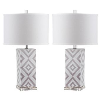 Safavieh 2 pc Geometric Table Lamp Set