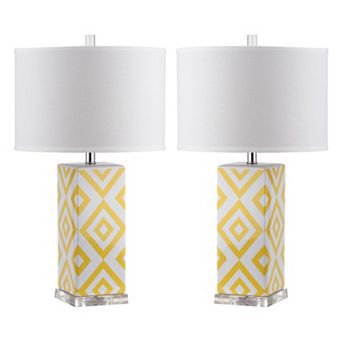 Safavieh 2 pc Geometric Table Lamp Set