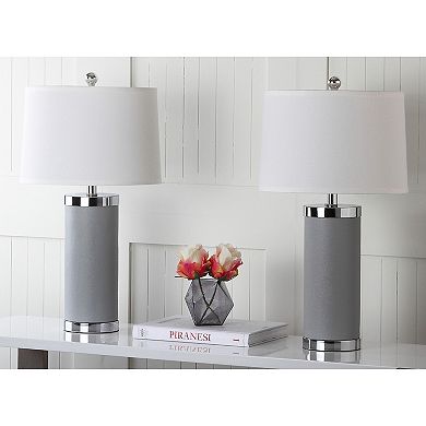 Safavieh 2-piece Column Table Lamp Set