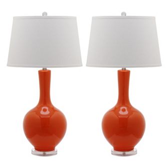 Safavieh 2 pc Blanche Gourd Lamp Set