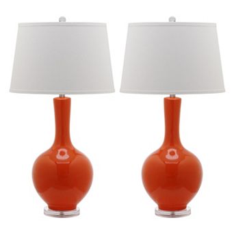 Safavieh 2 pc Blanche Gourd Lamp Set