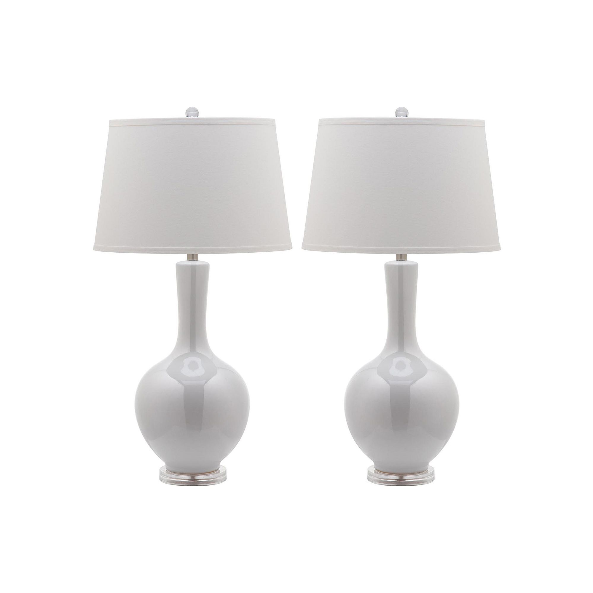 Safavieh 2-piece Blanche Gourd Lamp Set, White