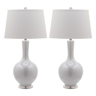 Safavieh 2 pc Blanche Gourd Lamp Set