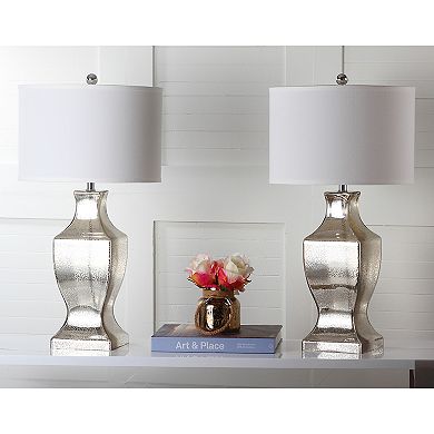 Safavieh 2-piece Sculpted Glass Lamp Set