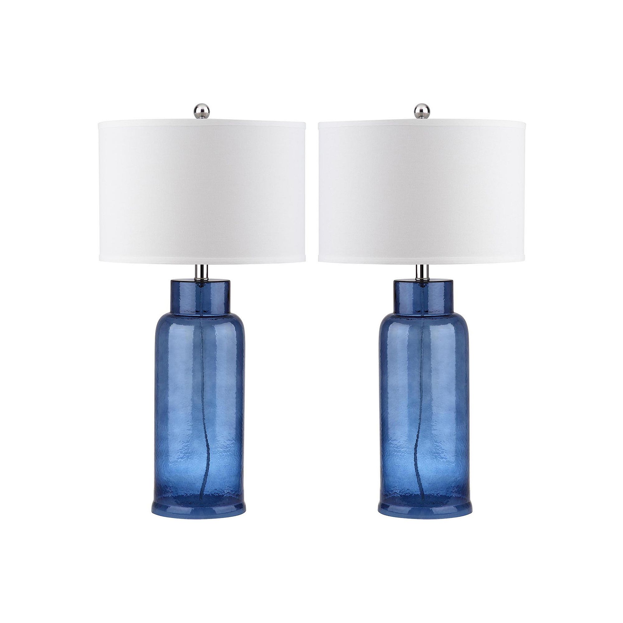 Safavieh 2-piece Bottle Glass Table Lamp, Blue