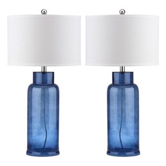 Safavieh 2 pc Bottle Glass Table Lamp