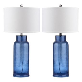 Safavieh 2 pc Bottle Glass Table Lamp