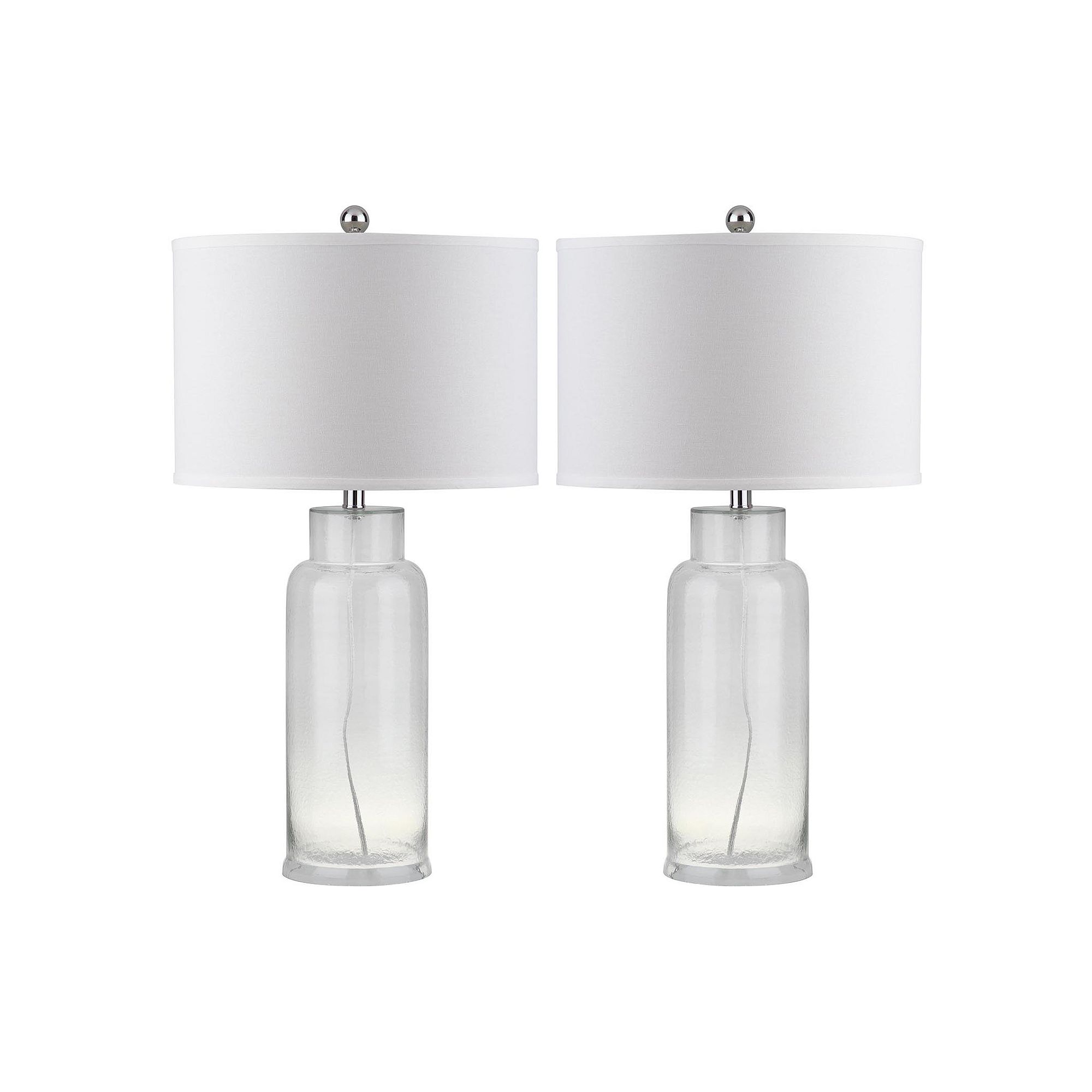 Safavieh 2-piece Bottle Glass Table Lamp, Clear