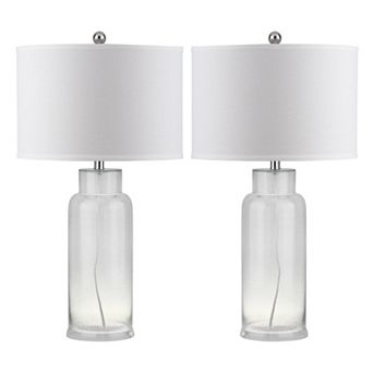 Safavieh 2 pc Bottle Glass Table Lamp