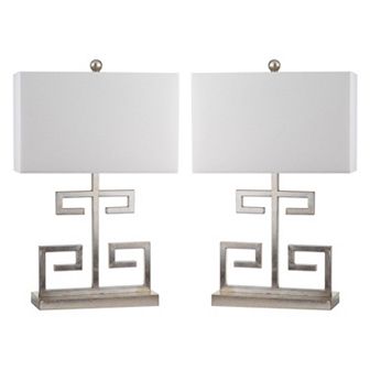 Safavieh 2 pc Greek Key Table Lamp Set