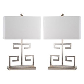 Safavieh 2 pc Greek Key Table Lamp Set