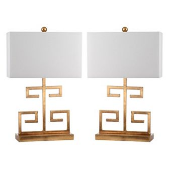 Safavieh 2 pc Greek Key Table Lamp Set