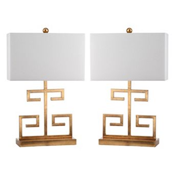 Safavieh 2 pc Greek Key Table Lamp Set