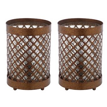 Safavieh 2 pc Borden Hurricane Table Lamp Set
