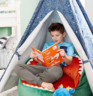 Settle In Kids' Bean Bag Chair Gray - Pillowfort™