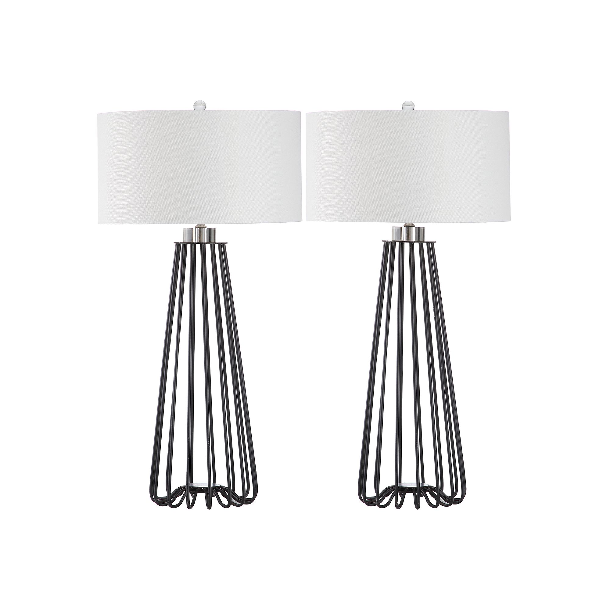Safavieh 2-piece Estill Table Lamp Set, Black