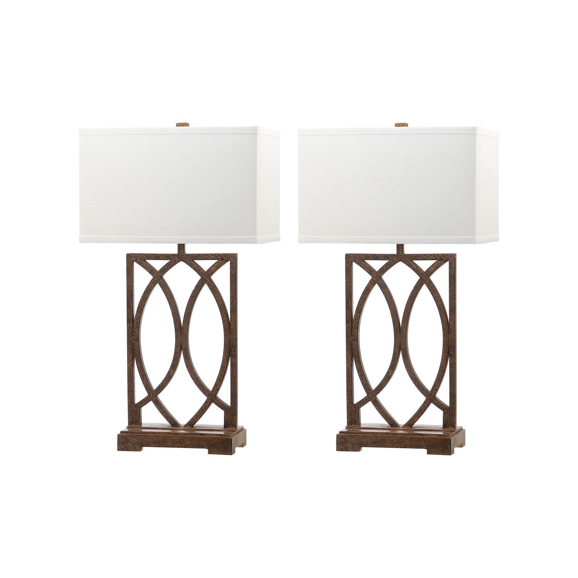 Safavieh 2-piece Jago Table Lamp Set, Antique Gold