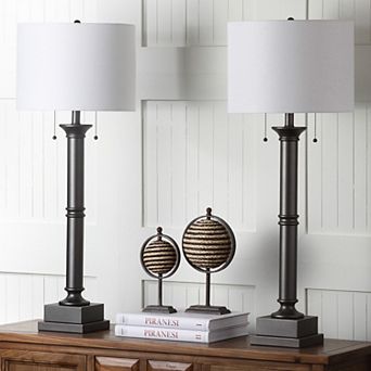 Safavieh 2 pc Estilo Column Table Lamp Set