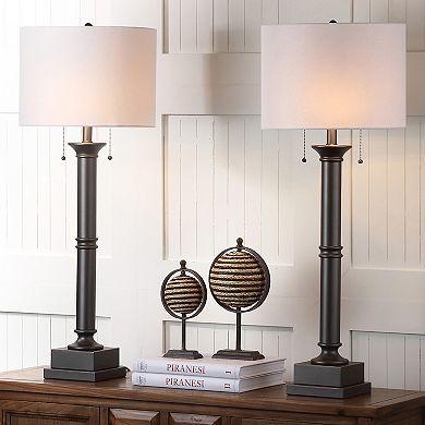Safavieh 2-piece Estilo Column Table Lamp Set