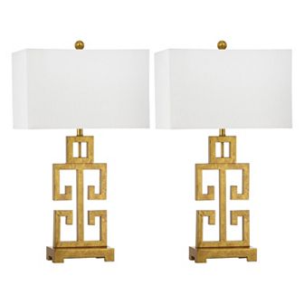 Safavieh 2 pc Greek Key Table Lamp Set