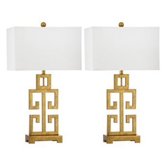 Safavieh 2 pc Greek Key Table Lamp Set
