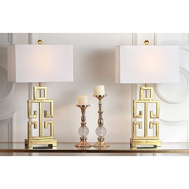 Safavieh 2-piece Greek Key Table Lamp Set