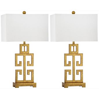 Safavieh 2 pc Greek Key Table Lamp Set