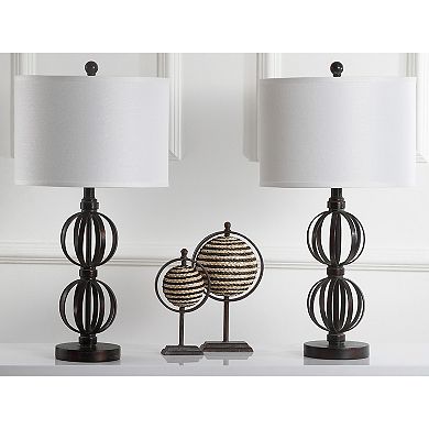 Safavieh 2-piece Calista Double Sphere Table Lamp Set