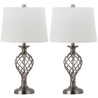 Safavieh 2 pc Lattice Urn Table Lamp Set