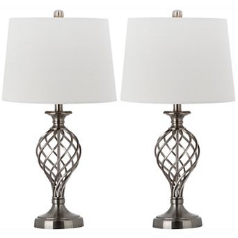Safavieh 2 pc Lattice Urn Table Lamp Set