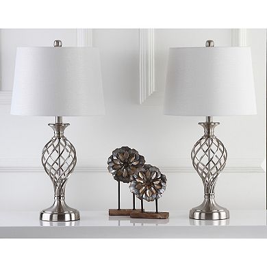 Safavieh 2-piece Lattice Urn Table Lamp Set