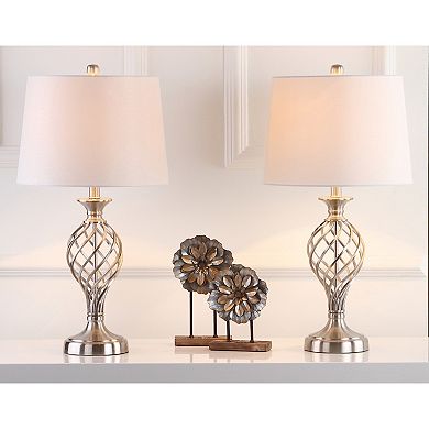 Safavieh 2-piece Lattice Urn Table Lamp Set