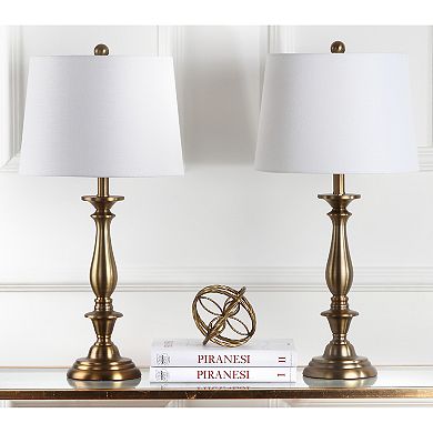 Safavieh 2-piece Brighton Candlestick Table Lamp Set