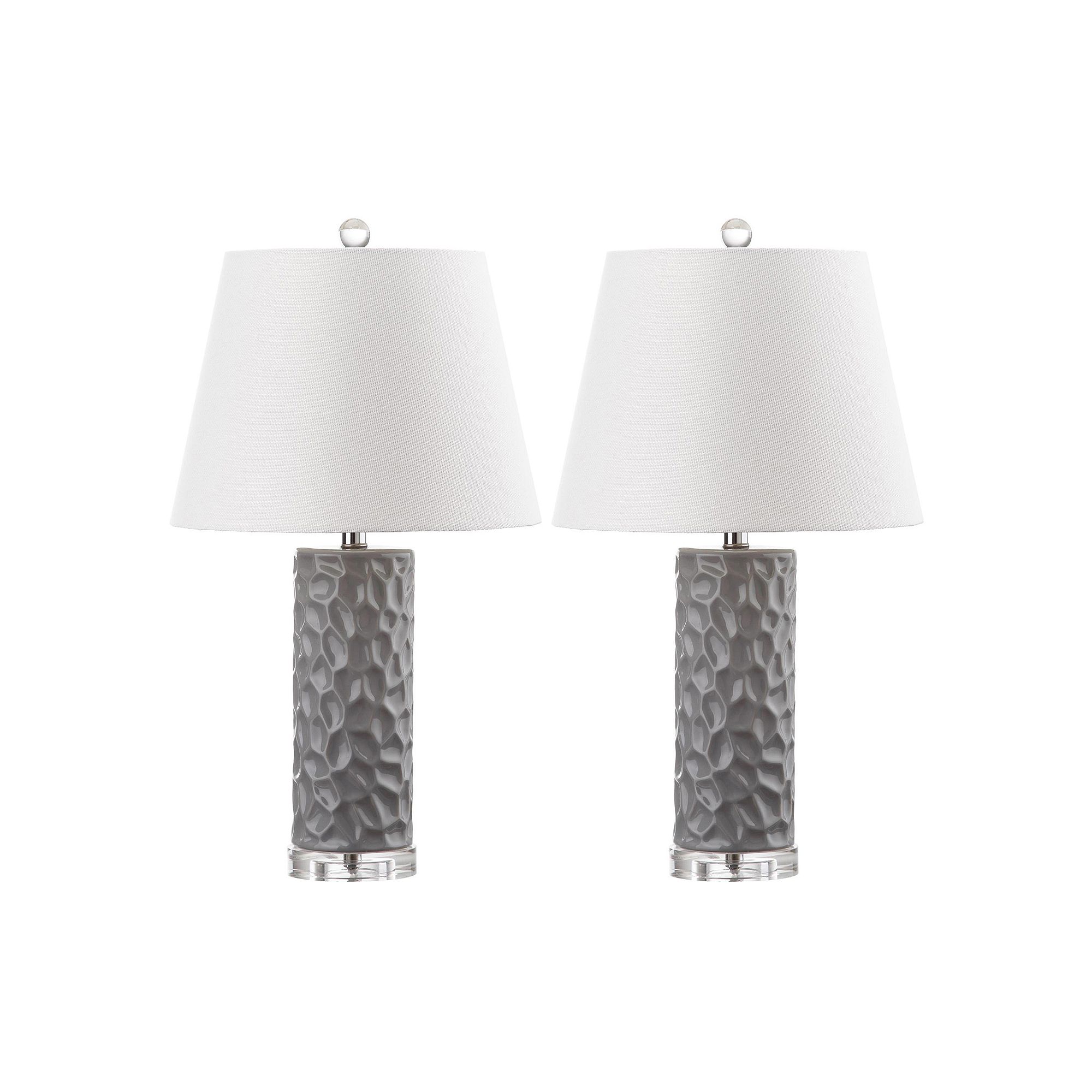 Safavieh Dixon 2-piece Table Lamp Set, Gray