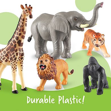 Learning Resources 5-pc. Jumbo Jungle Animals 