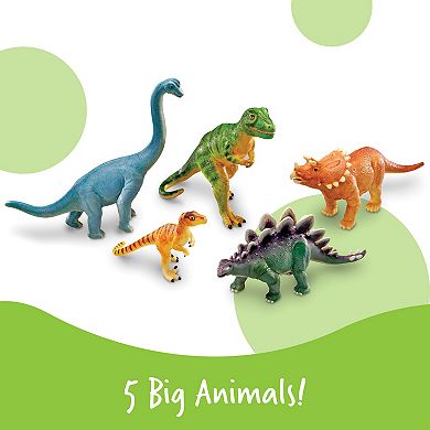 Learning Resources 5-piece Jumbo Dinosaurs Imaginative Playset 