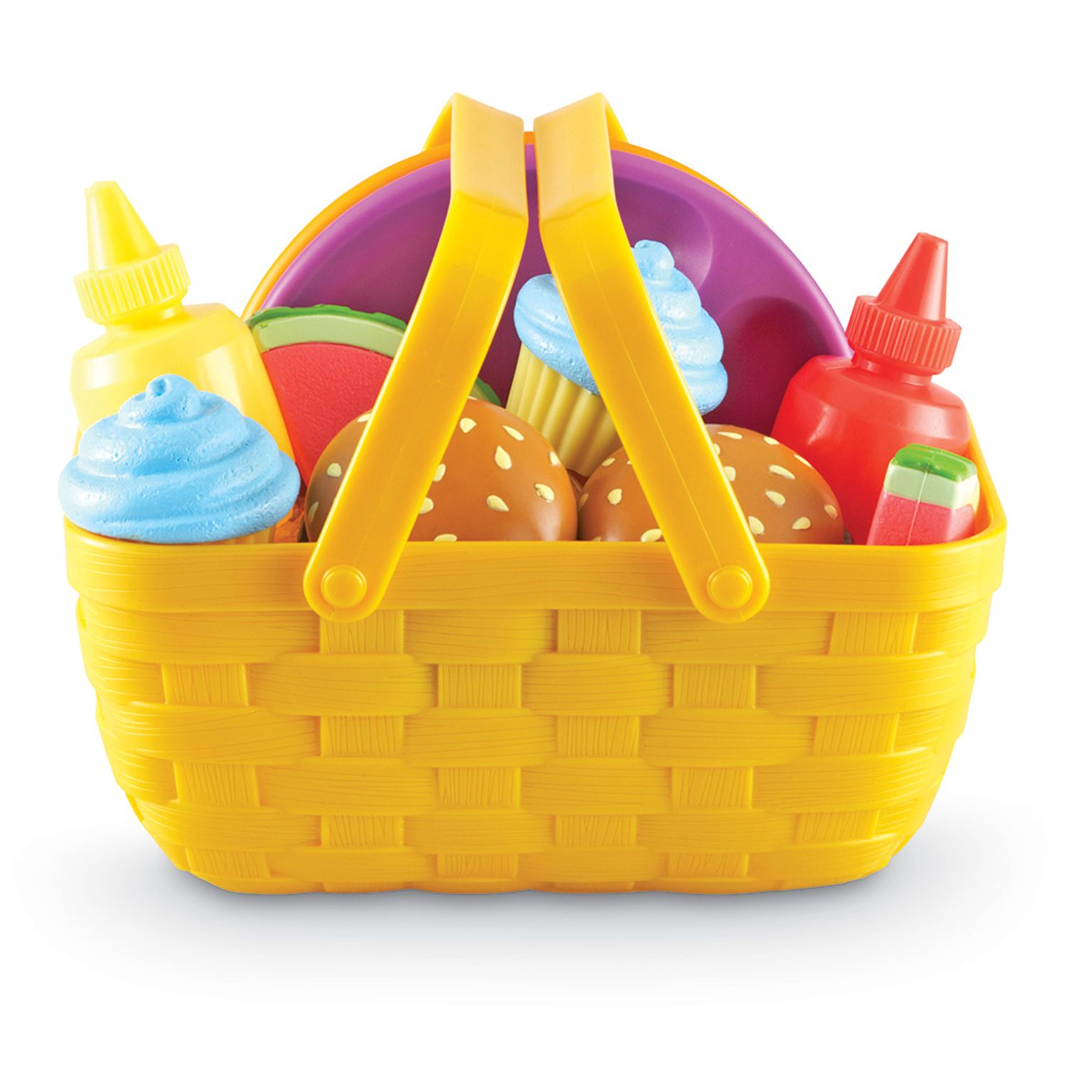 thumbnail image 2 of Learning Resources New Sprouts Picnic Set - 14 Piece Pretend Play Food For Toddlers 2 of 13