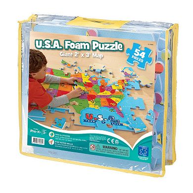 Educational Insights USA Foam Map Puzzle