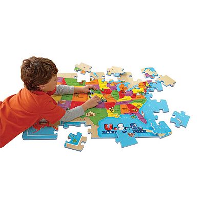 Educational Insights USA Foam Map Puzzle