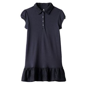 Girls 4-6x Chaps School Uniform Polo Dress