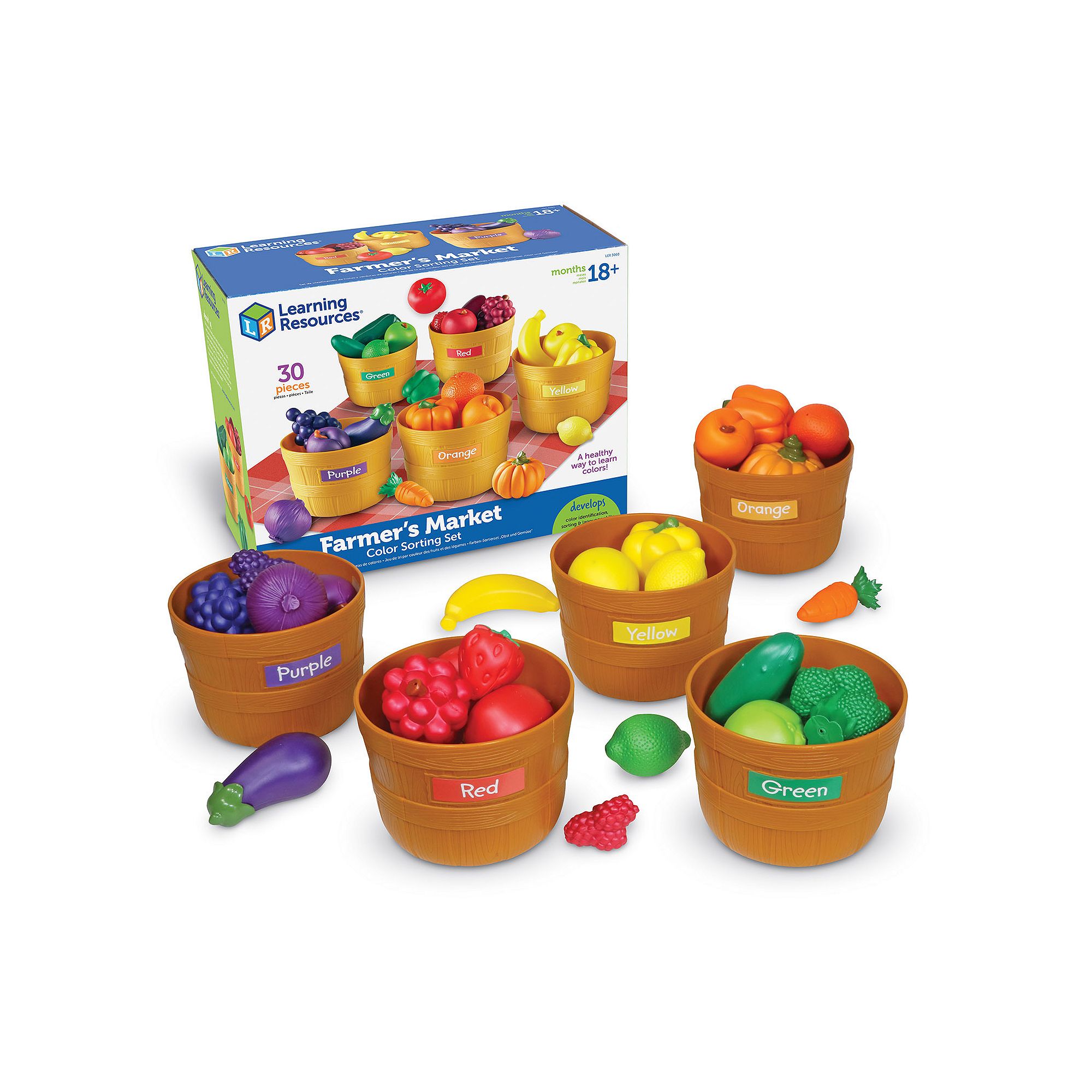 Learning Resources Farmers Market Color Sorting Set, Multi