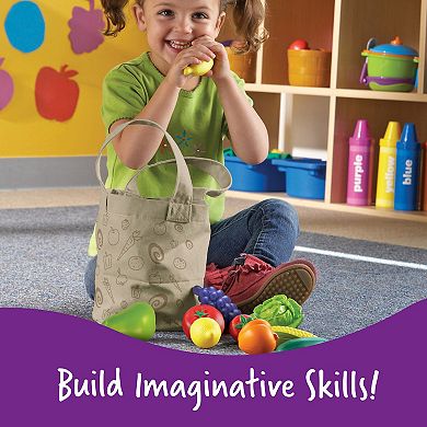 Learning Resources New Sprouts Fresh Picked Fruit & Veggie Tote