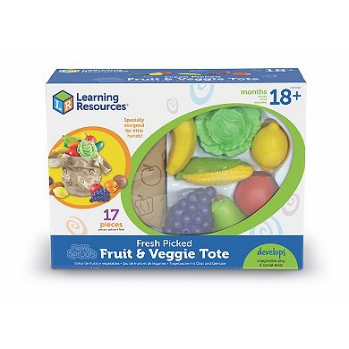 Learning Resources New Sprouts Fresh Picked Fruit & Veggie Tote