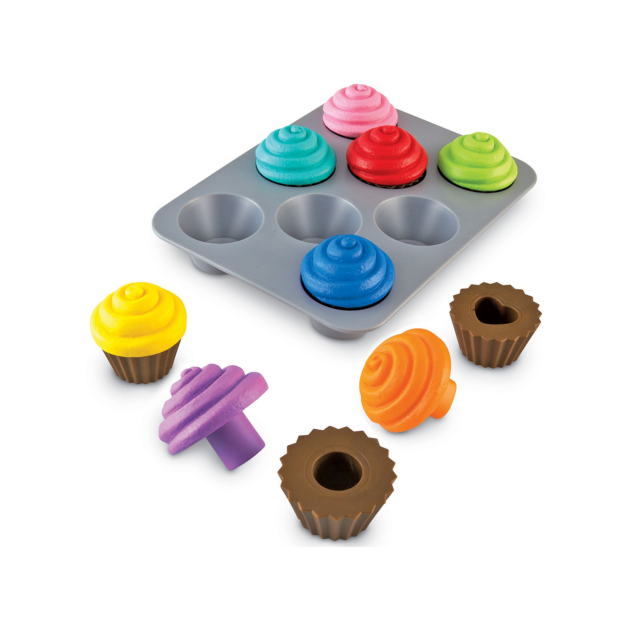 Learning Resources Smart Snacks Shape Sorting Cupcakes, Multi